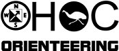 SHOC Orienteering logo featuring a compass rose, the letters SHOC with a hare in the O, and the word ORIENTEERING below.